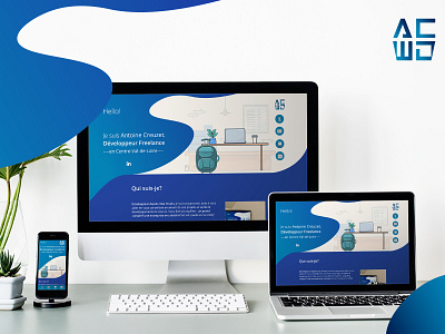 Antoine Creuzet branding design logo template design ui ui ux design vector visual identity web webdesign