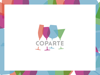 Coparte art arte brand colors copa coparte glass glasses identidad identity logo marca