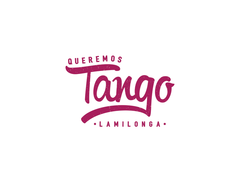 Queremos Tango logo after effects animation argentina caligraphy gif identity logo milonga motion graphic tango tipography vintage