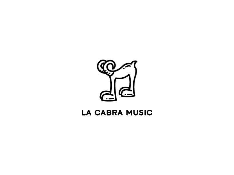 La Cabra Music abra animation brand design gif goat graphics identity logo motion music symbol