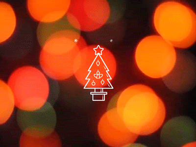 Christmas coming! aftereffects animation bokeh christmas flashes gif graphic icon motion star tree trimmings