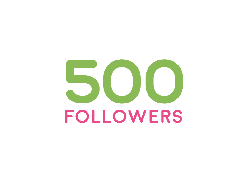 500 thanks! ae after animation dribbble effects followers happy mograph thanks typography