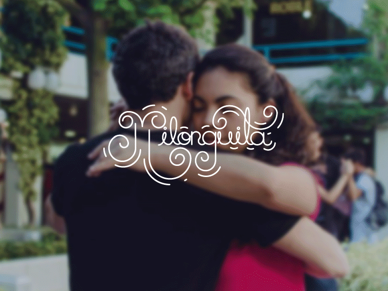 Milonguita: another lettering fight ae animation gif hand lettering milonga tango typo typography vector