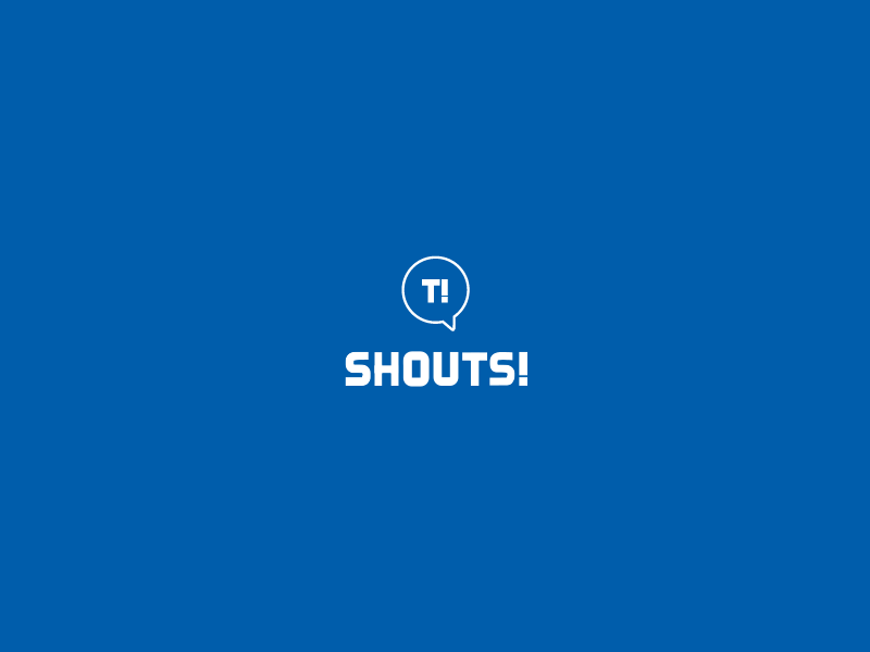 Shouts - logo animation after effects animation gif identity logo loop taringa tipo typography