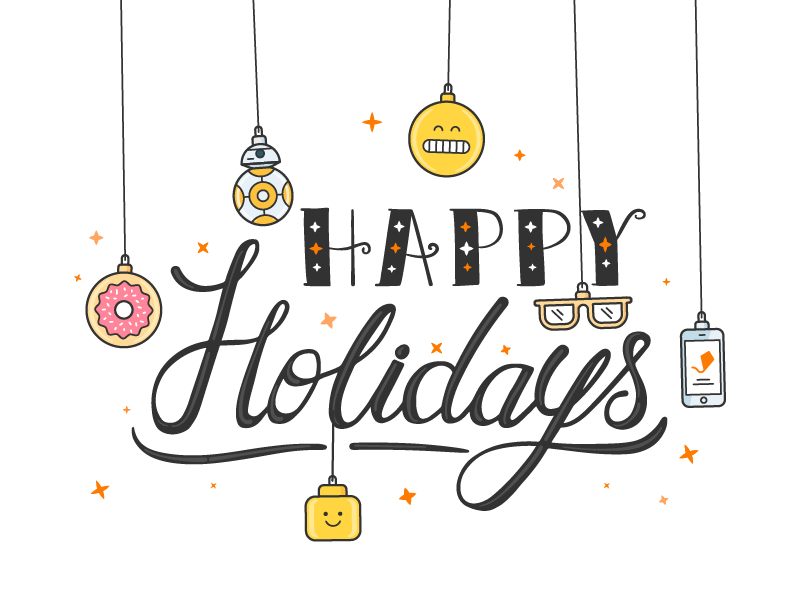 ✨ ¡Happy Holidays! ✨ animation emoji free gif gift handmade holiday iphone lego lettering shine