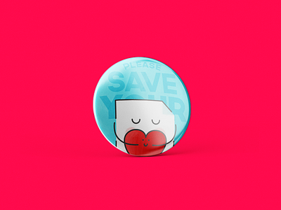 Please save your files ( ͡~ ͜ʖ ͡~) button buttonfrog character face file heart illustration love pin playoff save texture