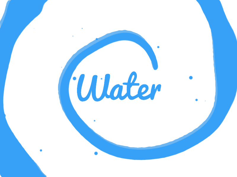 💧Water💧 animation blue effect gif letter liquid loop typo typography water
