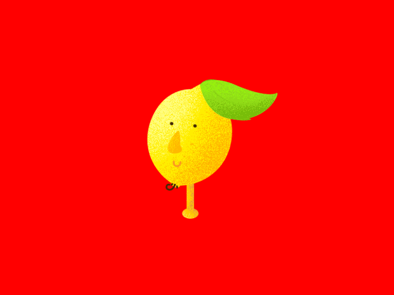 Lemon after effects animation character cute gif illustration illustrator lemon limon texture