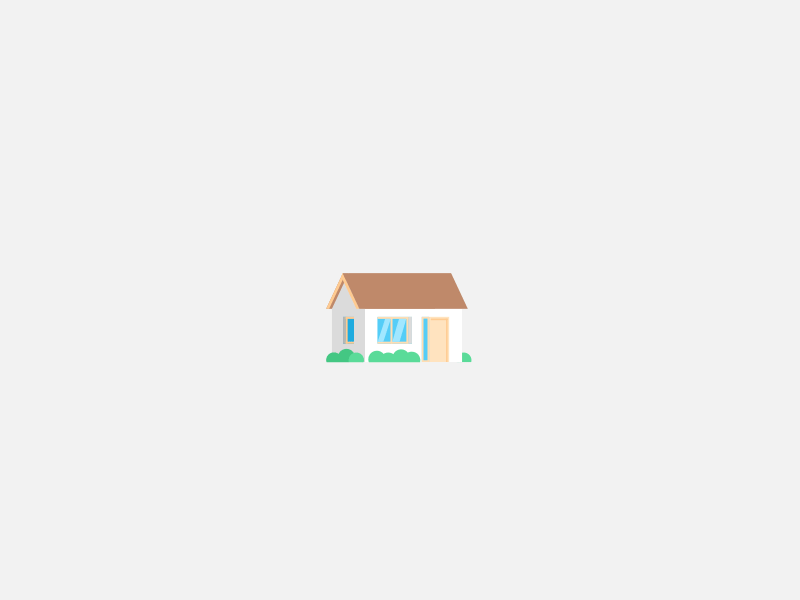 Clara Responsive House animation 2d ae after effects animation gif house loop morph motion responsive transformation