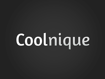 Coolnique logo design branding clean logo simple