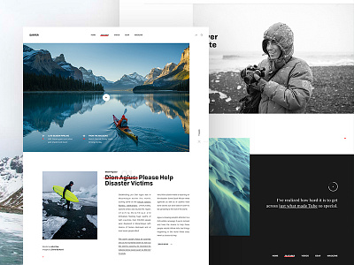 Chris Burkard landing ui web webdesign webpage website