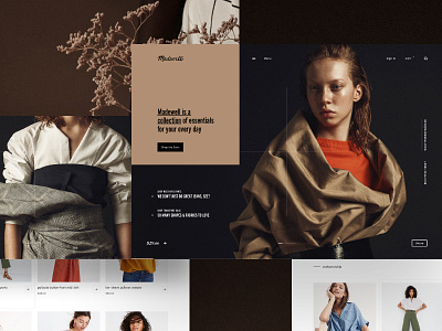 Madewell Desktop Experience landing madewell simple ui web webdesign webpage website