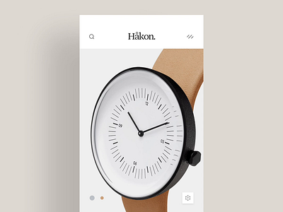 Håkon animation app modern ui watches