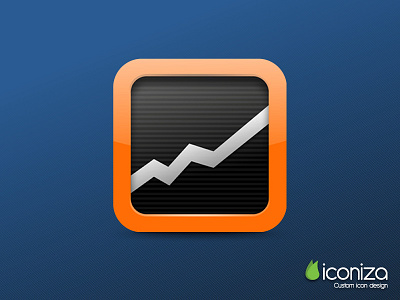 Analytics App Icon analytics app design icon iconiza ios