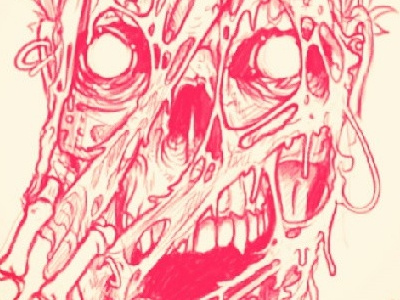 Face Ripper acid awesome brutal face illustration melting off ripping