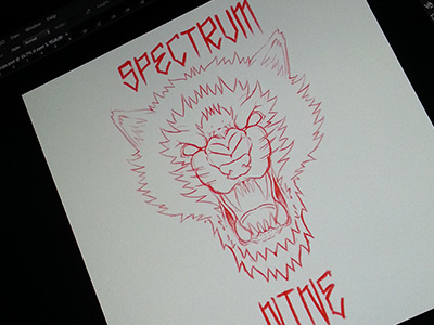 Wolf logo sketch art drawing nine sketch spectrum thrashwolf wolf
