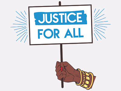 Justice For All justice mlk protest sign