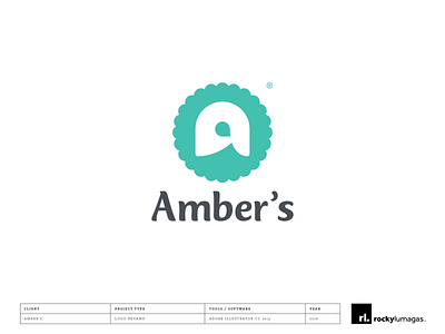 Amber's logo re brand
