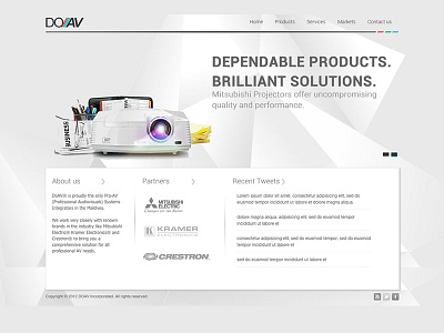 DOAV website design.