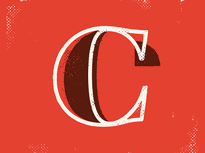 C 36 days of type lettering 36dayoftype 36days 36daysoftype drop cap texture typoraphy