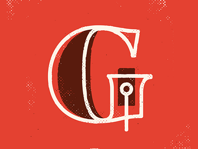 G 36days 36daysoftype drop cap illustration lettering texture type typography