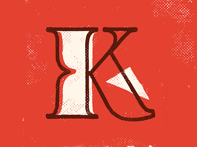 K 36 36days 36daysoftype calligraphy drop cap illustration lettering texture type typography