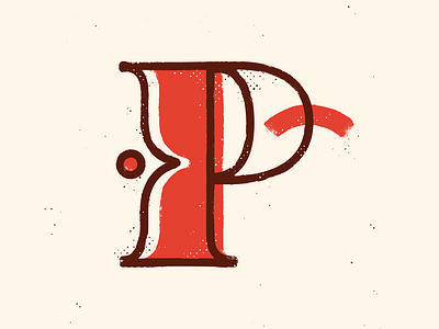 P 36 36days 36daysoftype calligraphy drop cap illustration lettering texture type typography