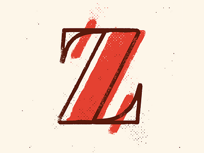 Z 36 36days 36daysoftype calligraphy drop cap illustration lettering texture type typography