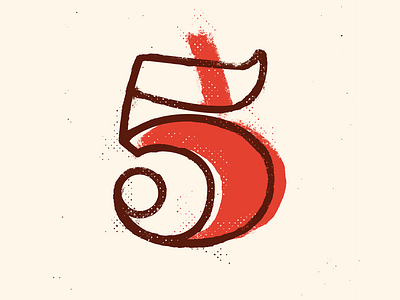 5 36 days of type 36days 36daysoftype 5 calligraphy drop cap five illustration lettering texture type typography