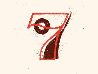 7 36 days of type 36days 36daysoftype 7 calligraphy drop cap illustration lettering sete seven texture type typography