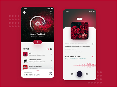Music Player UI 🎧 🎵 adobe app app design clean design ios minimal mobile music music app music player play player productdesign sound ui uidesign ux uxdesign visual