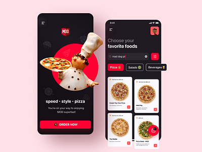 MOD Pizza Ordering App Redesign 🍕