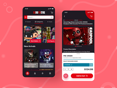 BigBadToyStore Mobile App Concept