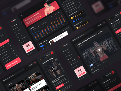 Fitness Dashboard app dashboard fitness product design ui ux visual visual design web app web apps workouts