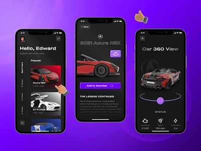 Exotic Car Renting Ui Concept car app car renting app ios ios app ios app design mobile design productdesign racecar ui design ui designs ux uxdesign