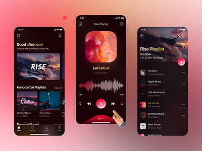 Music Player Ui Exploration app design ios mobile music music player music player ui playlist product design ui ui design ux ux design