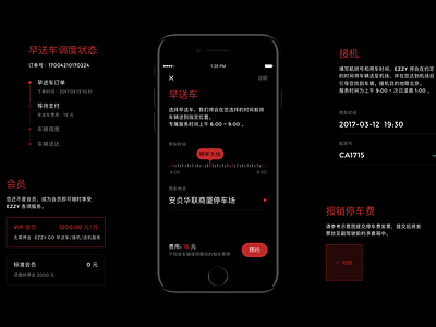 Car Sharing App UI app ui ux