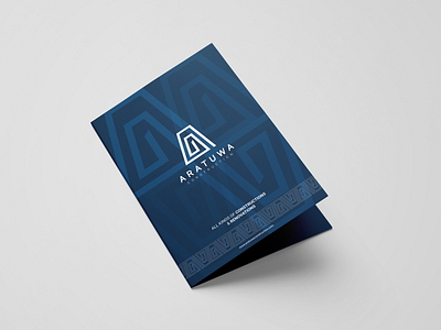 ARATUWA Construction LOGO & Docket Design branding design docket flat illustration logo minimal