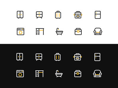 Furnitures-Icon ui 图标 设计