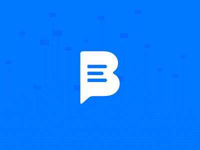 Bridget ai artificial intelligence b bot branding bridget chatbot conversation logo message monogram recruiting