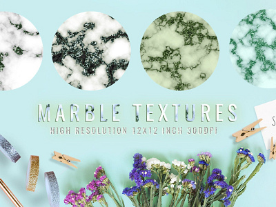 Marble photoshop textures digital paper