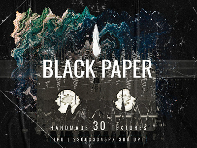 Black paper textures scratch VHS photo overlays