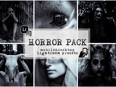 Horror lightroom presets mobile desktop halloween