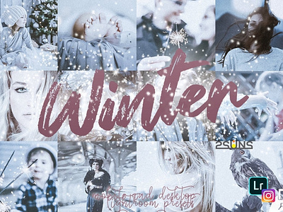 Winter Lightroom presets, Mobile dng