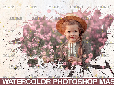 15 Watercolor photoshop brushes & Photoshop overlay