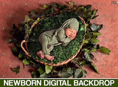 Newborn backdrop & Baby floral backdrop, Photoshop overlay baby backdrop christmas backdrop newborn backgrounds newborn photography newborn prop photo overlay photo prop