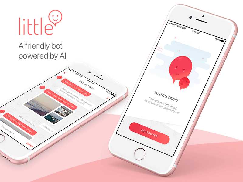 Little AI Bot app design ios chatbot artificial intelligence mobile interface digital products ui ux ai bot
