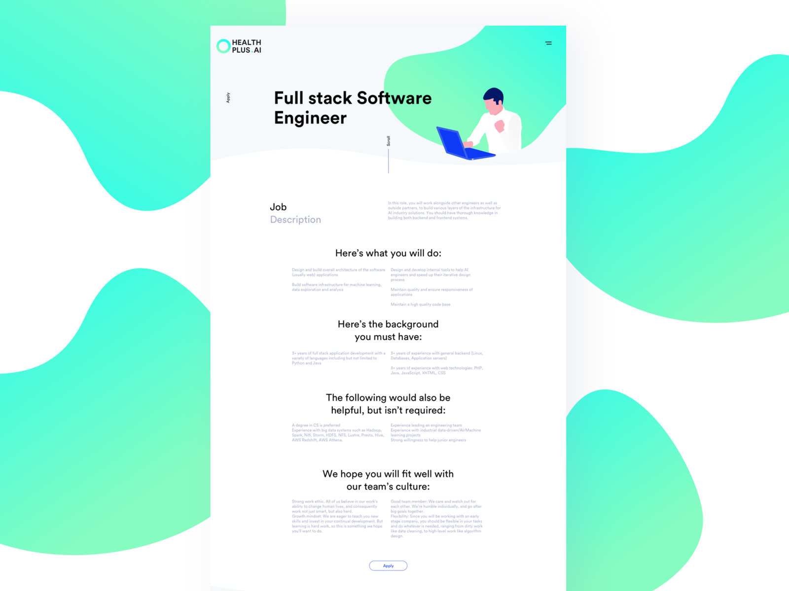 Healthplus Ai By Studio Little Nice Things On Dribbble healthplus ai by studio little nice