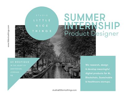 Summer Internship Product Designer