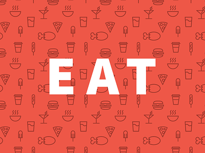 Eat food guide icons illustration pattern rating restaurant reviews